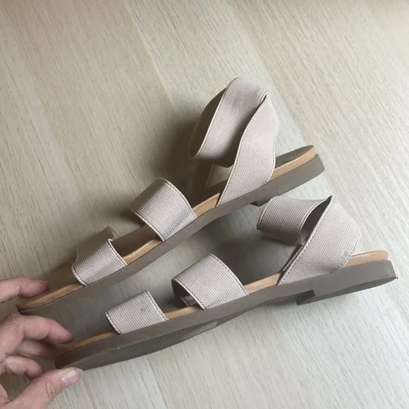 Steve Madden Effie Sandals, women’s Size 7.5 7 1/2, tan neutral strappy sandals - Picture 5 of 8